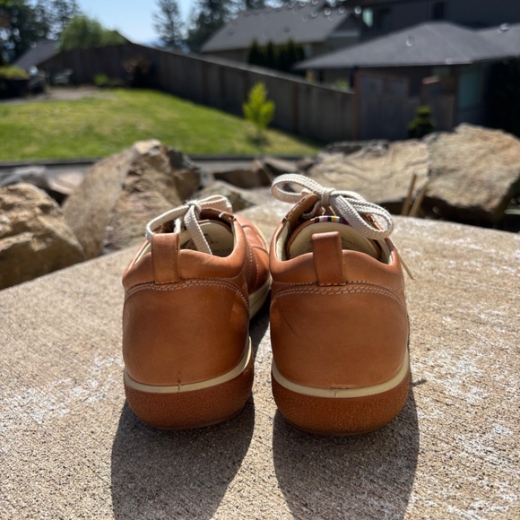ECCO CHASE TIE BROWN LEATHER SNEAKERS LACED WALKING SHOES WOMEN SZ 8/8.5 EU 39 - Picture 8 of 10